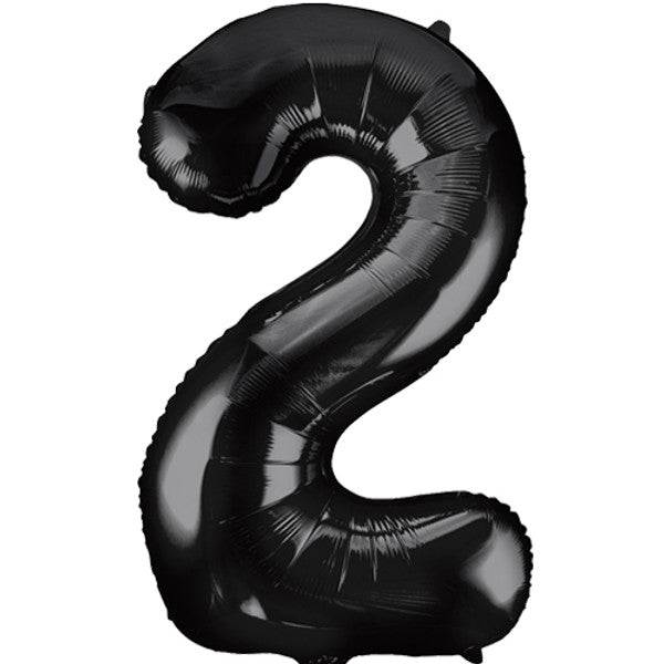 34 inch Black Foil Number 0-9