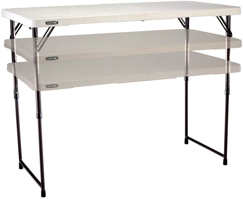 White Kids party Tables (Adjustable Height)