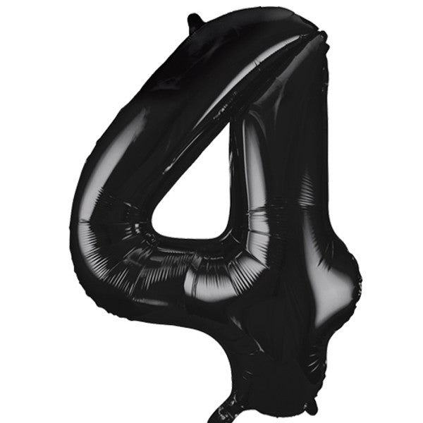 34 inch Black Foil Number 0-9