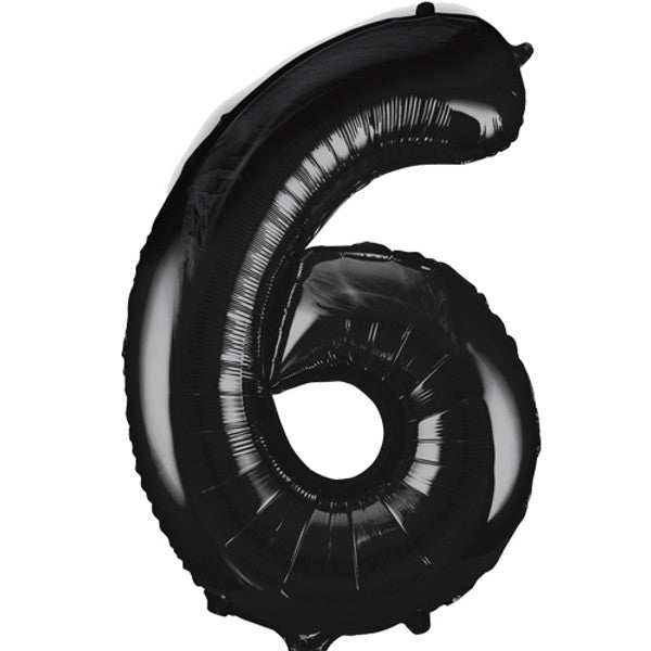34 inch Black Foil Number 0-9