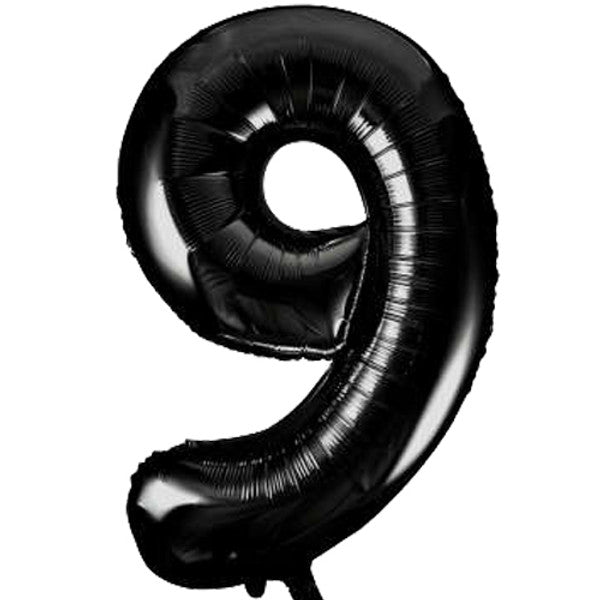 34 inch Black Foil Number 0-9