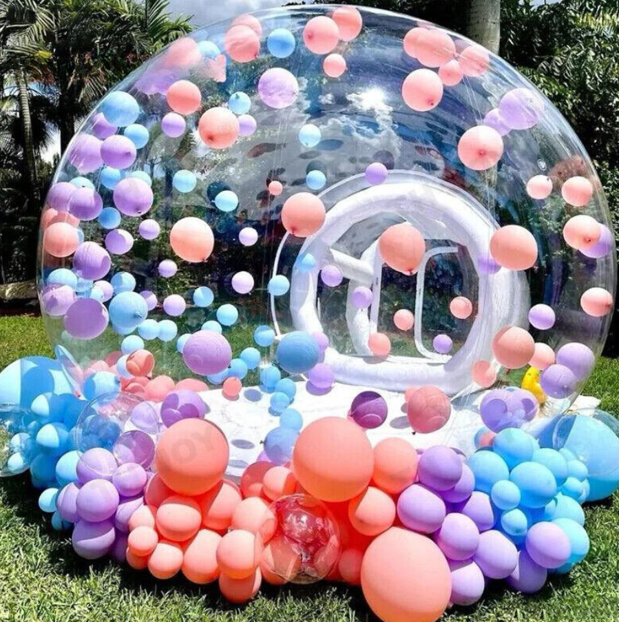 Bubble House includes 200-250 balloons in dome