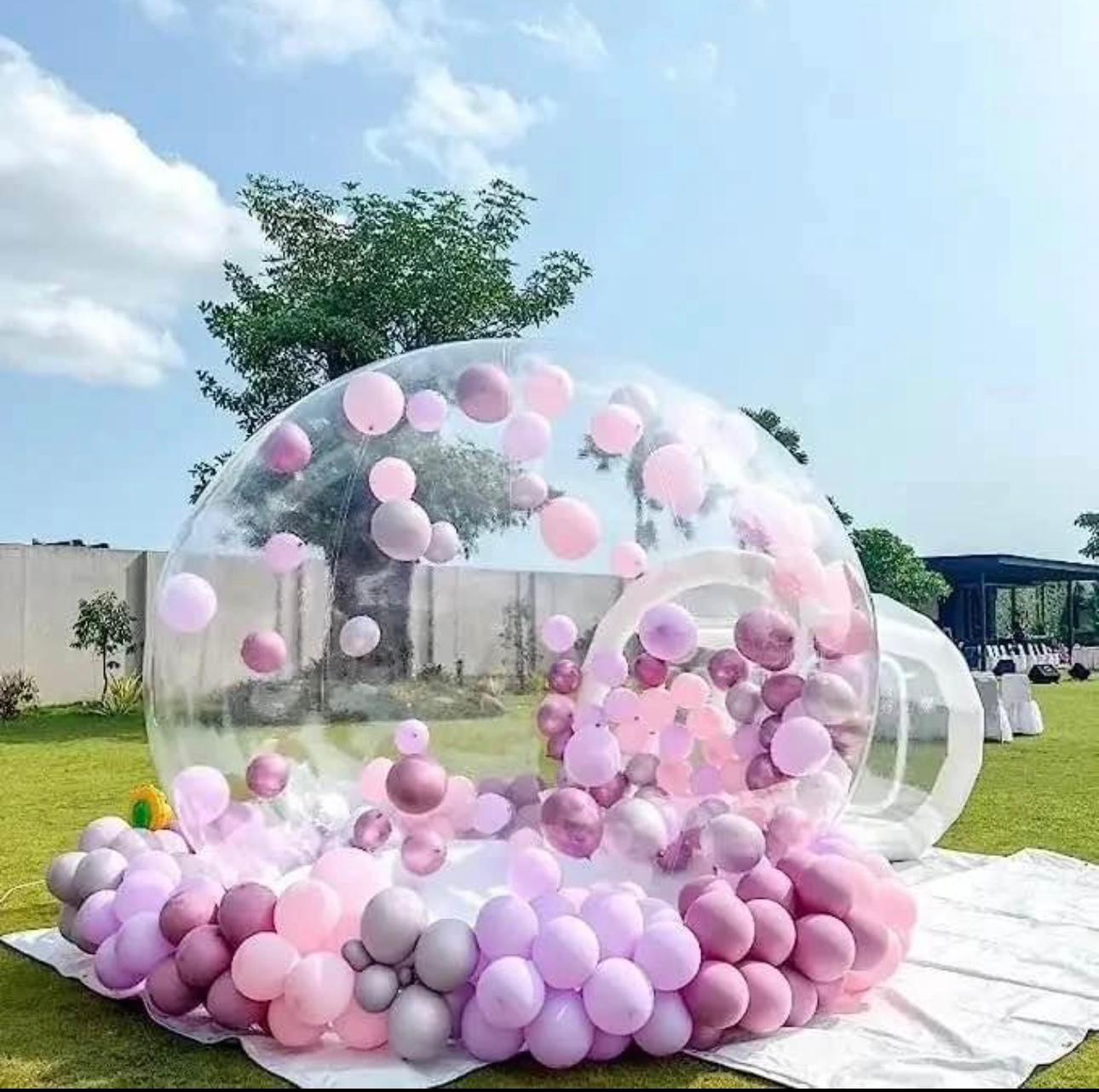 Bubble House includes 200-250 balloons in dome