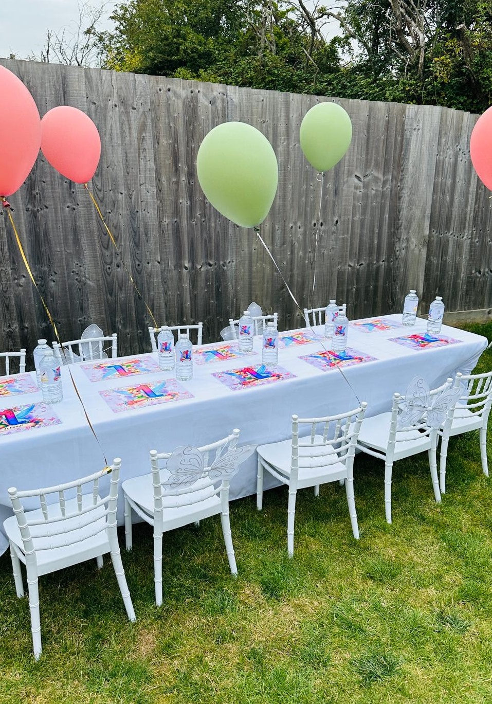 White Kids party Tables (Adjustable Height)