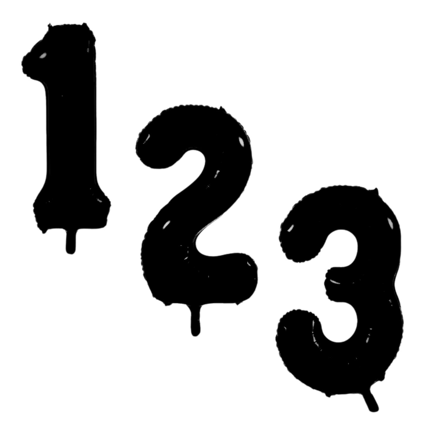 34 inch Black Foil Number 0-9