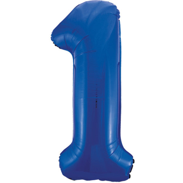 34 inch Blue Foil Number 0-9