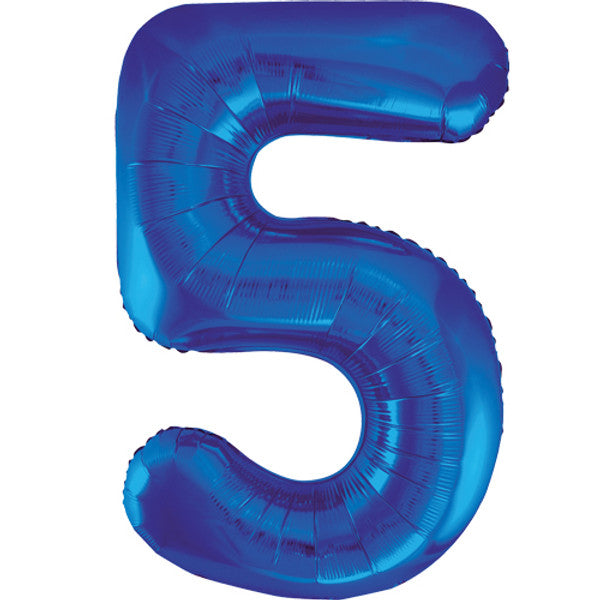 34 inch Blue Foil Number 0-9