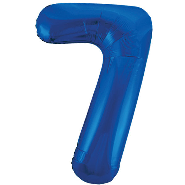 34 inch Blue Foil Number 0-9
