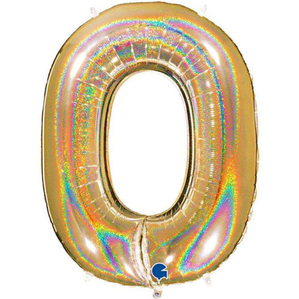 40 inch Gold Foil Number 0-9