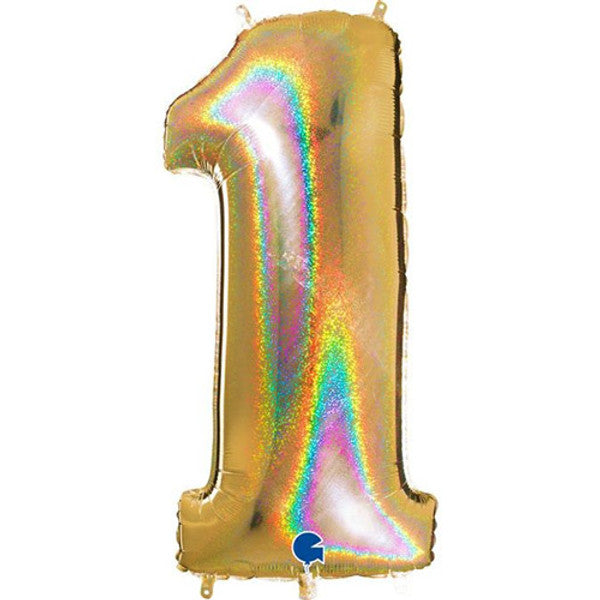 40 inch Gold Foil Number 0-9