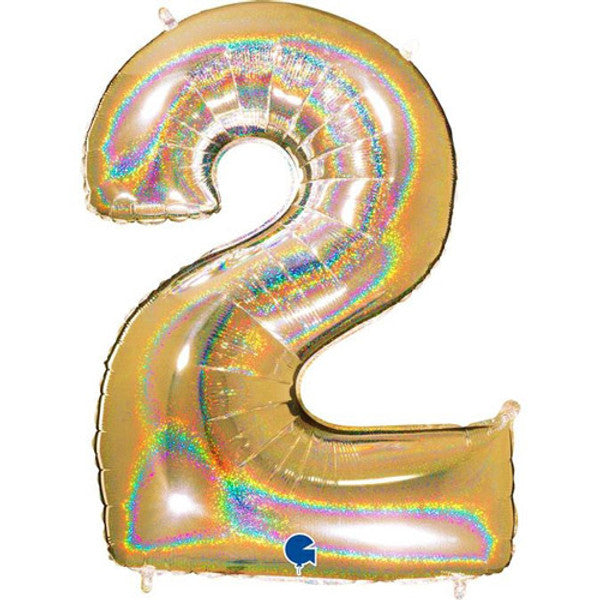 40 inch Gold Foil Number 0-9