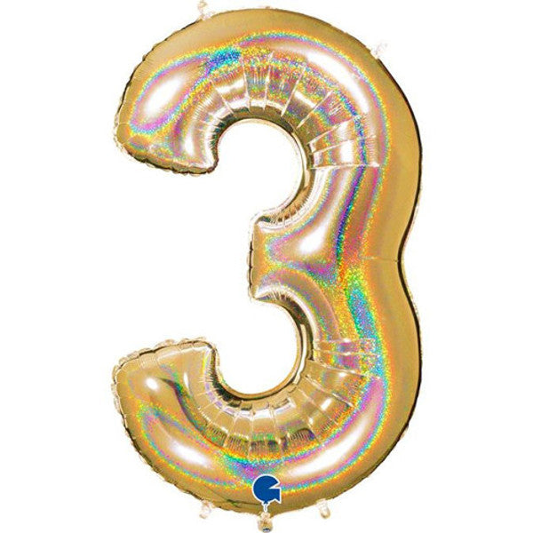 40 inch Gold Foil Number 0-9