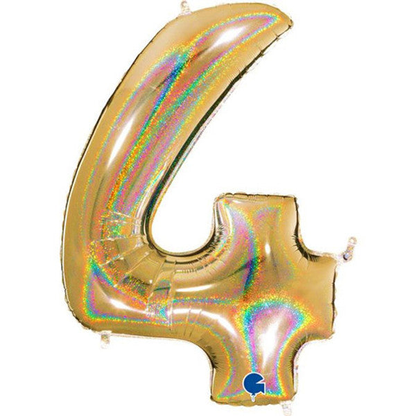 40 inch Gold Foil Number 0-9