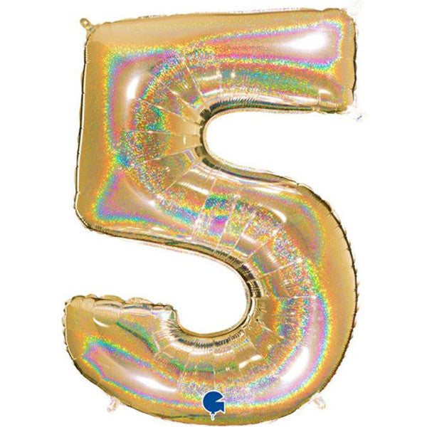40 inch Gold Foil Number 0-9