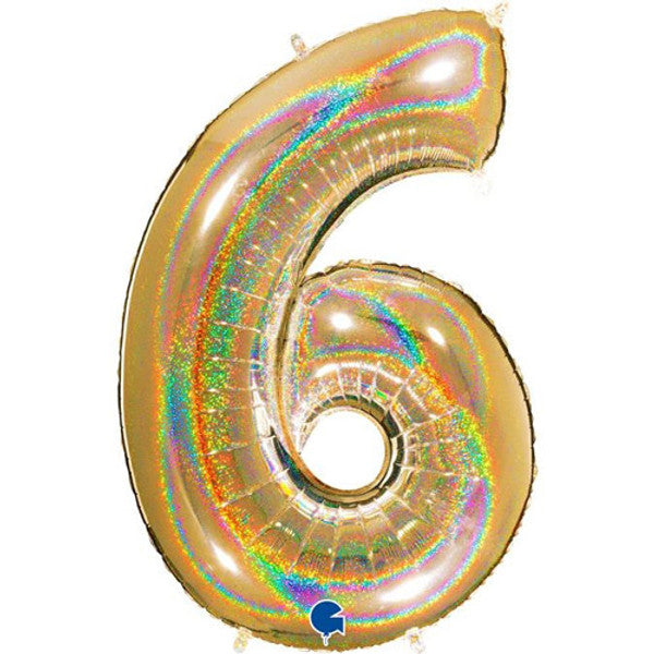 40 inch Gold Foil Number 0-9