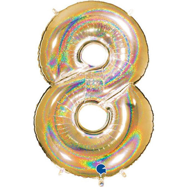 40 inch Gold Foil Number 0-9