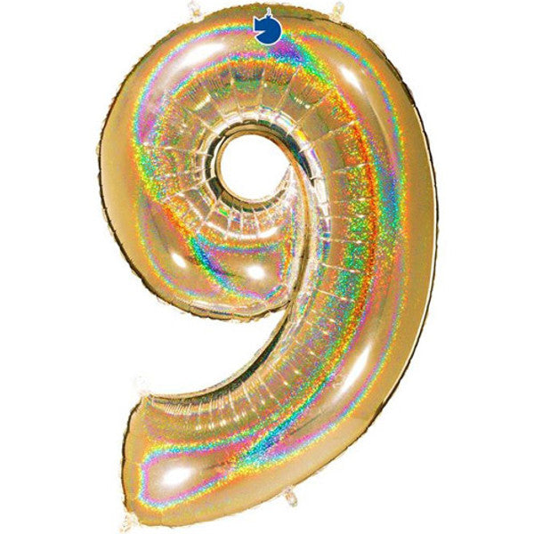 40 inch Gold Foil Number 0-9