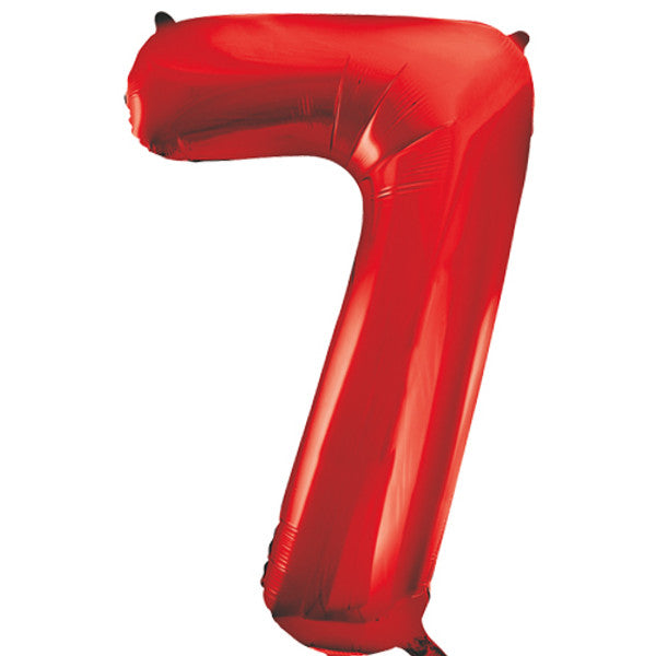 34 inch Red Foil Number 0-9