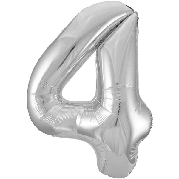 34 inch Silver Foil Number 0-9