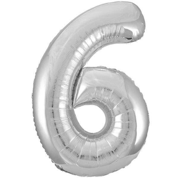 34 inch Silver Foil Number 0-9