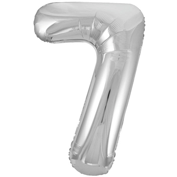 34 inch Silver Foil Number 0-9