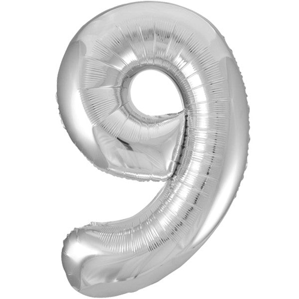 34 inch Silver Foil Number 0-9