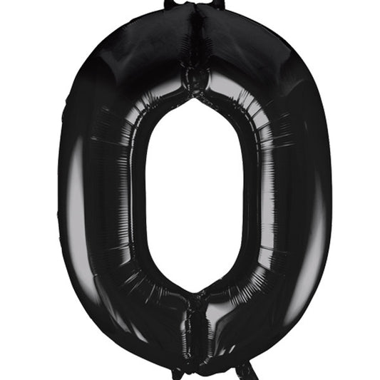 34 inch Black Foil Number 0-9