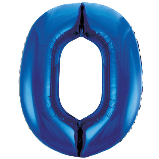 34 inch Blue Foil Number 0-9