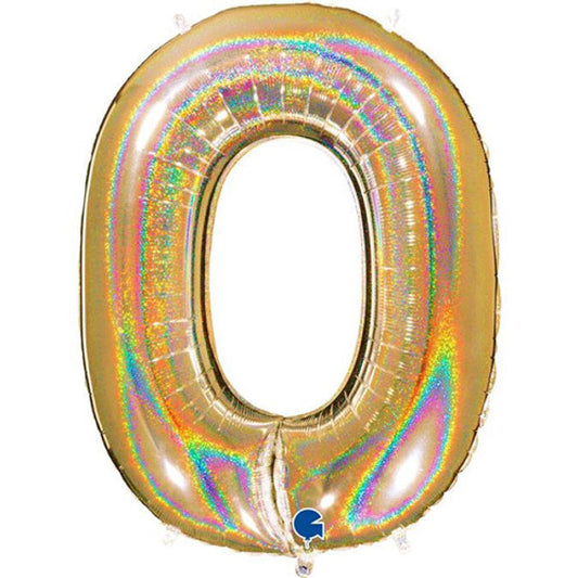 40 inch Gold Foil Number 0-9