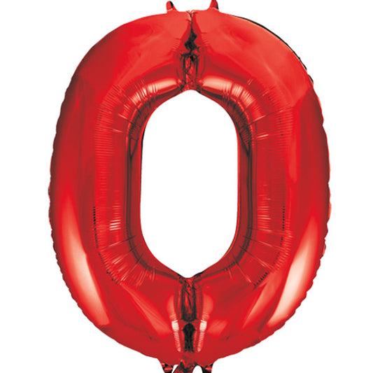 34 inch Red Foil Number 0-9