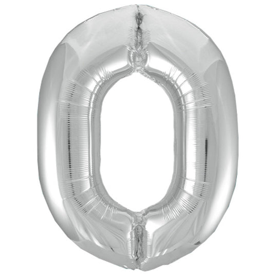 34 inch Silver Foil Number 0-9